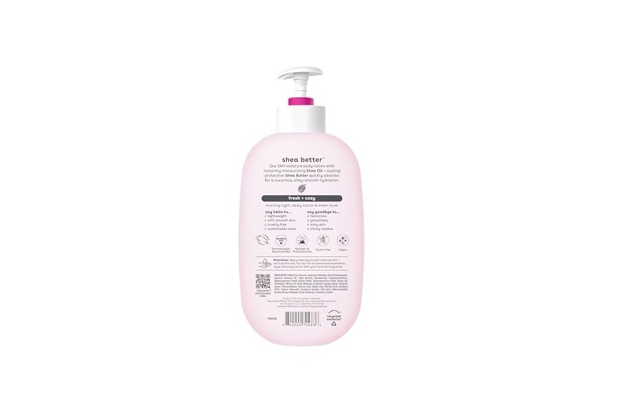 Loción corporal Eos Shea Better: fresca y reconfortante, hidratación durante 24 horas, ligera y no grasa, elaborada con karité natural, vegana, 473 ml (paquete de 1) - Image 7