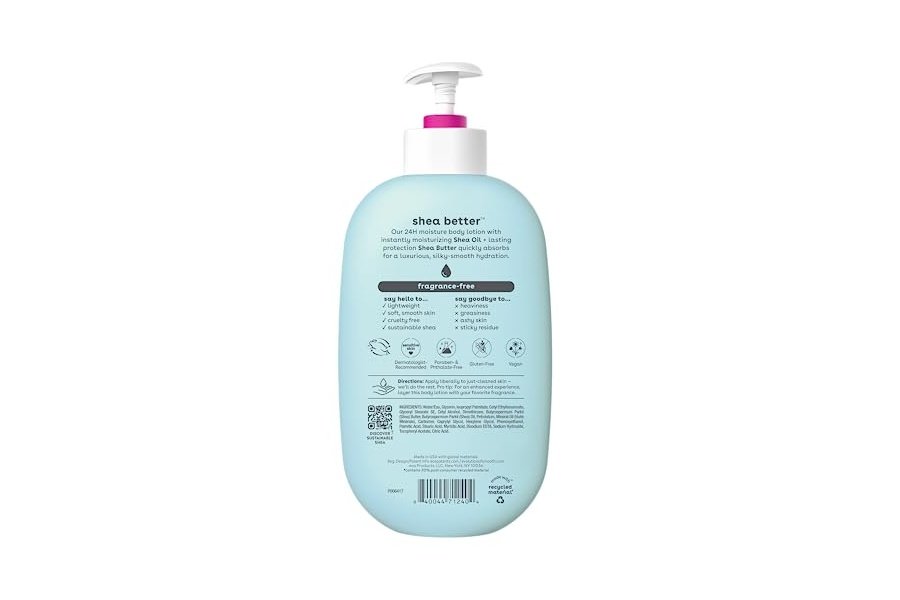 Loción corporal Eos Shea Better - Sin fragancia, hidratación de 24 horas, 16 onzas líquidas - Image 7