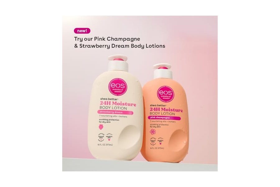 Loción corporal EOS Shea Better Body Lotion - Vainilla, cachemira y granada y frambuesa, 16 onzas líquidas (paquete de 2) - Image 7