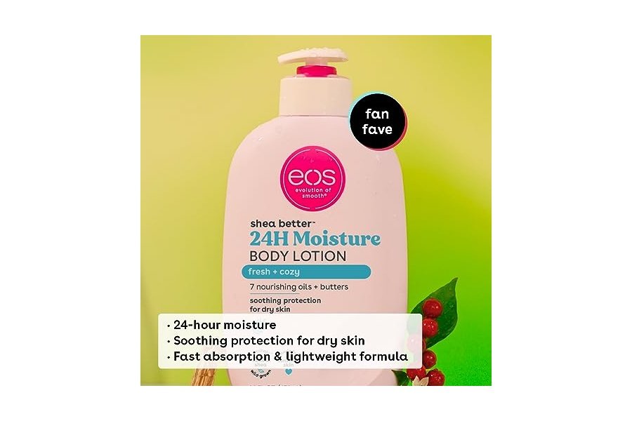 Loción corporal Eos Shea Better: fresca y reconfortante, hidratación durante 24 horas, ligera y no grasa, elaborada con karité natural, vegana, 473 ml (paquete de 1) - Image 3
