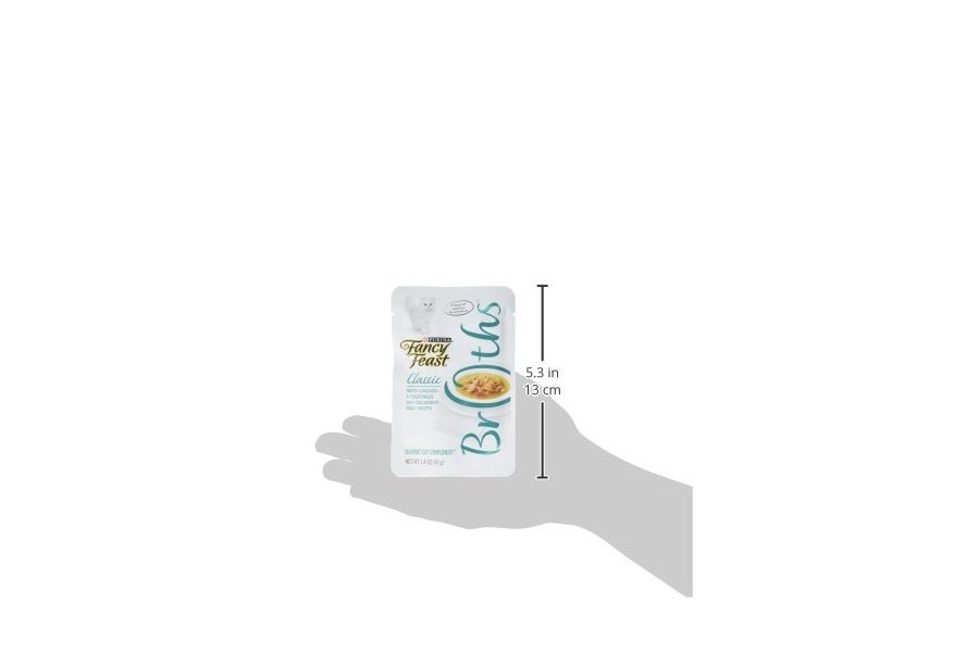 Alimento húmedo para gatos Purina Fancy Feast, para lamer, con caldo, clásico, con pollo y verduras - (Paquete de 16) sobres de 45 g - Image 3