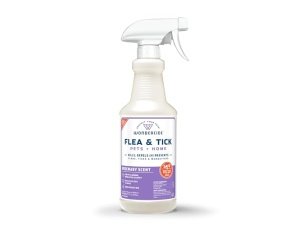 Wondercide - Spray contra pulgas, garrapatas y mosquitos para perros, gatos y el hogar - Elimina, controla, previene y trata - con aceites esenciales naturales - Seguro para mascotas y familias - Romero 16 oz