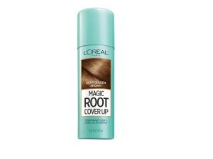 Corrector en aerosol Magic Root Cover Up Gray de L'Oréal Paris, marrón dorado claro, 2 oz (el empaque puede variar)
