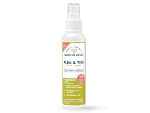 Wondercide - Spray contra pulgas, garrapatas y mosquitos para perros, gatos y el hogar - Elimina, controla, previene y trata pulgas y garrapatas - Con aceites esenciales naturales - Seguro para mascotas y familias - Limoncillo 4 oz