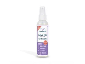 Wondercide - Spray contra pulgas, garrapatas y mosquitos para perros, gatos y el hogar - Elimina, controla, previene y trata pulgas y garrapatas - Con aceites esenciales naturales - Seguro para mascotas y familias - Romero 4 oz