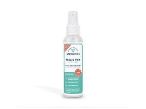 Wondercide - Spray contra pulgas, garrapatas y mosquitos para perros, gatos y el hogar - Elimina, controla, previene y trata pulgas y garrapatas - Con aceites esenciales naturales - Seguro para mascotas y familias - Cedro 4 oz