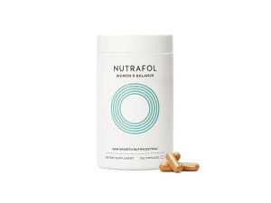 Suplemento para el crecimiento del cabello Nutrafol Women's Balance, para mujeres de 45 años en adelante. Clínicamente probado para un cabello y cuero cabelludo visiblemente más gruesos. Recomendado por dermatólogos. Suministro para 1 mes.