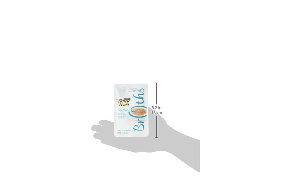 Alimento húmedo para gatos Purina Fancy Feast para lamer, complemento clásico de caldo con atún y verduras - (paquete de 16) sobres de 45 g - Image 3