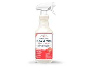 Wondercide - Spray contra pulgas, garrapatas y mosquitos para perros, gatos y el hogar - Elimina, controla, previene y trata pulgas y garrapatas - Con aceites esenciales naturales - Seguro para mascotas y familias - Menta 32 oz