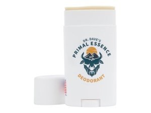 Desodorante de sebo extrafuerte Primal Essence del Dr. Dave - Sin aluminio - Bicarbonato de sodio, cera de abejas, aceite de coco y manteca de mango - Vainilla y sándalo
