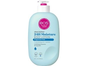 Loción corporal Eos Shea Better - Sin fragancia, hidratación de 24 horas, 16 onzas líquidas