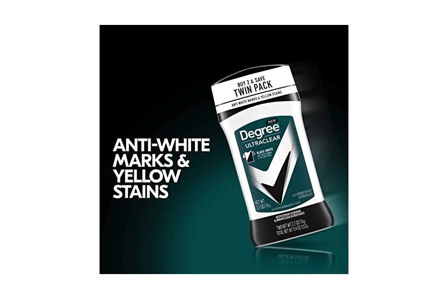 Desodorante antitranspirante Degree Men UltraClear negro y blanco, 2 unidades, 72 horas de protección contra el sudor y el mal olor para hombres con tecnología MotionSense, 2.7 oz - Image 7