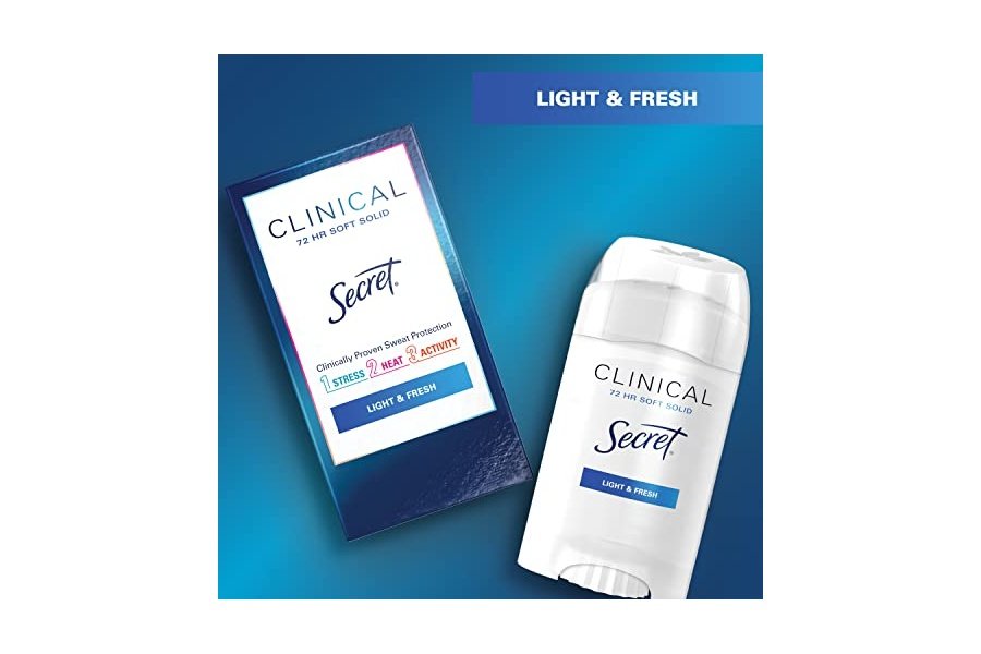 Antitranspirante y desodorante Secret Clinical Strength para mujer, ligero y fresco, suave y sólido, 1.6 oz (paquete de 3) - Image 5