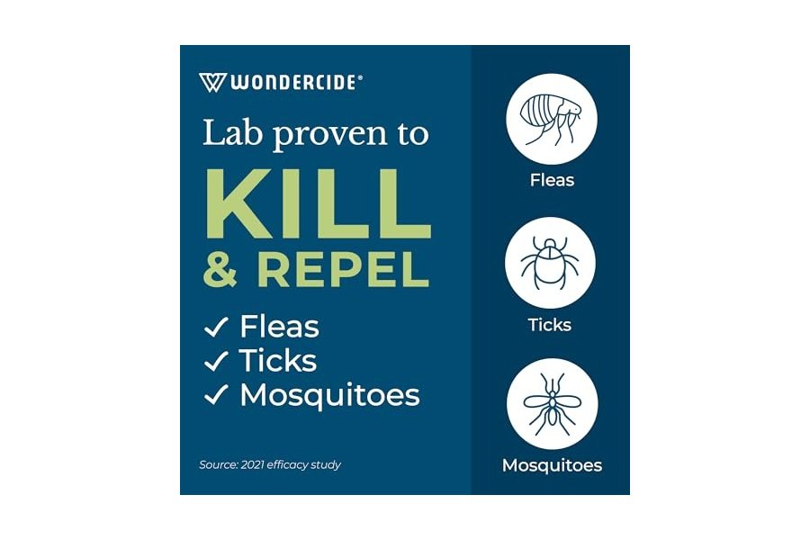 Wondercide - Spray contra pulgas, garrapatas y mosquitos para perros, gatos y el hogar - Elimina, controla, previene y trata pulgas y garrapatas - Con aceites esenciales naturales - Seguro para mascotas y familias - Menta 32 oz - Image 2