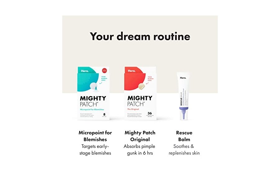 Parche original Mighty Patch™ de Hero Cosmetics: parche hidrocoloide para el acné y las espinillas, ideal para cubrir granos e imperfecciones en el rostro y la piel. Apto para veganos y no probado en animales (36 unidades). - Image 7
