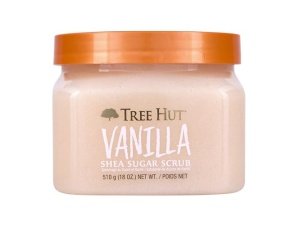Exfoliante corporal hidratante y exfoliante con vainilla y azúcar de karité de Tree Hut, 500 ml