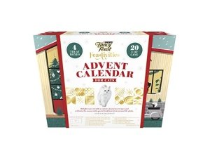 Alimento húmedo gourmet para gatos Purina Fancy Feast y premios para gatos Savory Cravings, paquete variado de calendario de adviento - (24) latas de 85 g