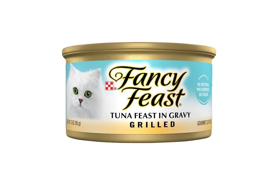 Comida húmeda gourmet para gatos Fancy Feast, atún en salsa, a la parrilla, lata individual de 85 g - Image 2