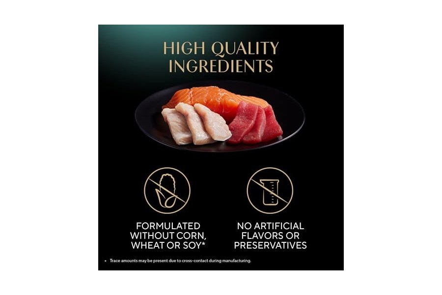 Alimento húmedo para gatos Sheba Perfect Portions, cortes en salsa, paquete variado, salmón sostenible, atún sostenible y plato principal de pescado blanco y atún, 2.6 oz, bandejas dobles (24 unidades, 48 ​​porciones) - Image 4
