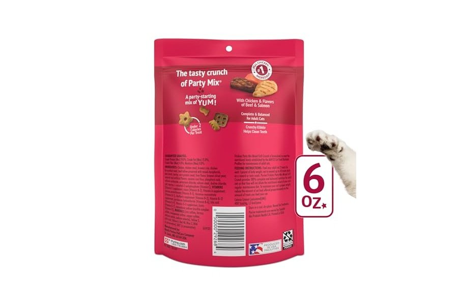 Premios para gatos Purina Friskies, Mix de fiesta, sabor a parrilla crujiente - (Paquete de 6) Bolsas de 170 g - Image 7