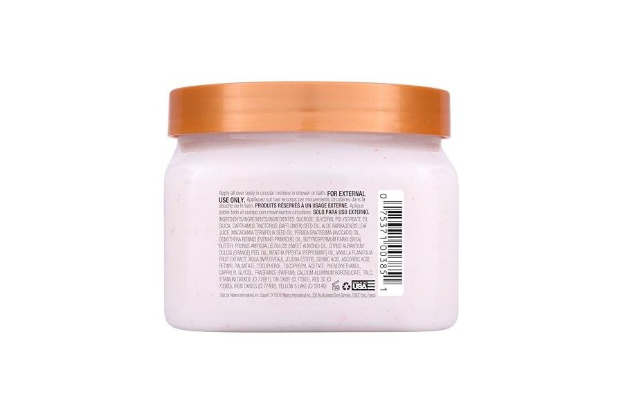 Exfoliante corporal exfoliante con perla de menta y azúcar de karité de Tree Hut | Elimina la piel muerta y seca para una sensación suave e hidratada | Edición limitada para las fiestas | Cuidado corporal esencial nutritivo | 18 fl oz. - Image 3