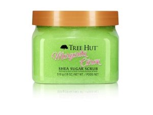 Exfoliante corporal exfoliante con margarita, cidra y azúcar de karité Tree Hut | Elimina la piel muerta y seca para una sensación suave e hidratada | Cuidado corporal esencial nutritivo | 18 fl oz.