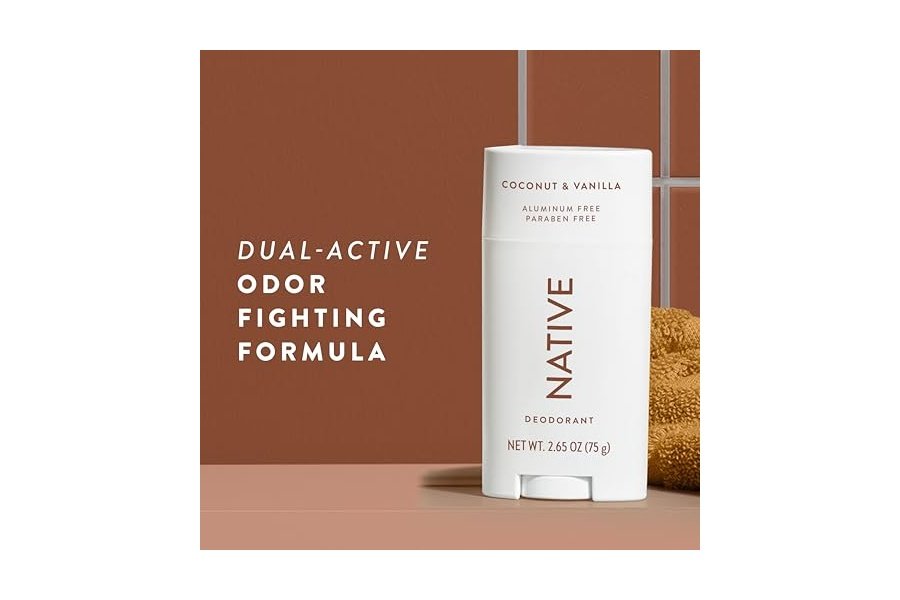 Desodorante Native con ingredientes de origen natural, 72 horas de control del olor | Desodorante para mujeres y hombres, sin aluminio, con bicarbonato de sodio, aceite de coco y manteca de karité | Coco y vainilla - Image 6