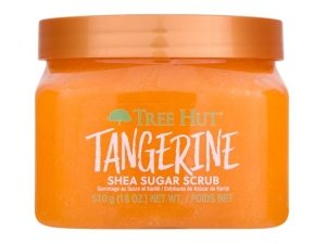 Exfoliante corporal exfoliante con azúcar y mandarina de Tree Hut | Elimina la piel muerta y seca para una sensación suave e hidratada | Cuidado corporal esencial nutritivo | 18 fl oz.