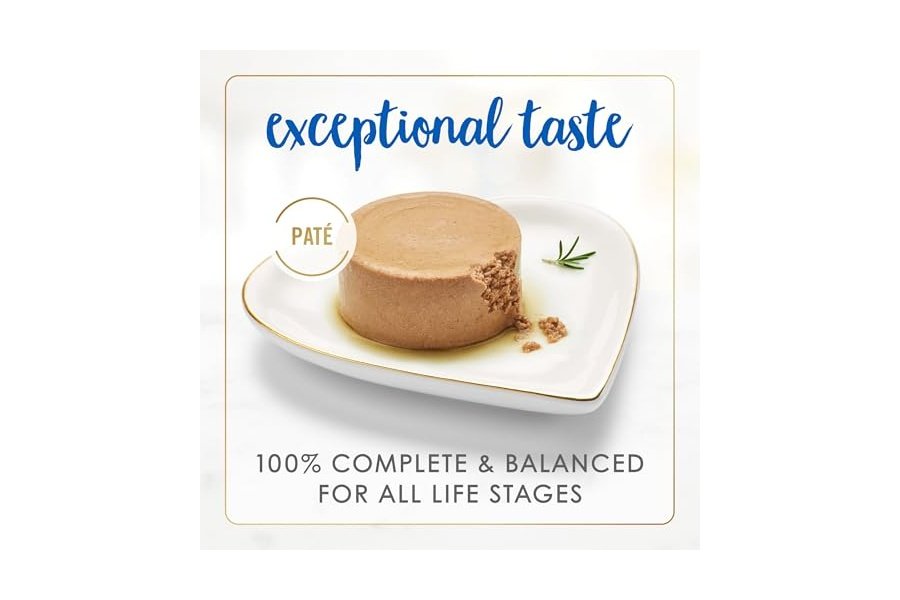 Paté clásico Purina Fancy Feast de pescado blanco y atún, alimento húmedo para gatos sin cereales (paquete de 24 latas de 85 g) - Image 2