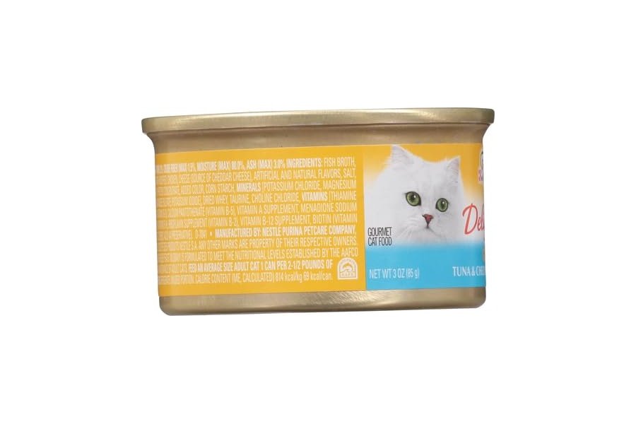 Comida para gatos Fancy Feast Canned Delights, atún y queso cheddar, 3 oz - Image 8