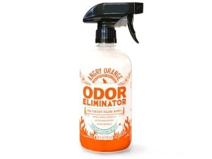 Eliminador de olores para mascotas ANGRY ORANGE: orina de gato, manchas de alfombras y olores fuertes - Aroma fresco - 24 oz