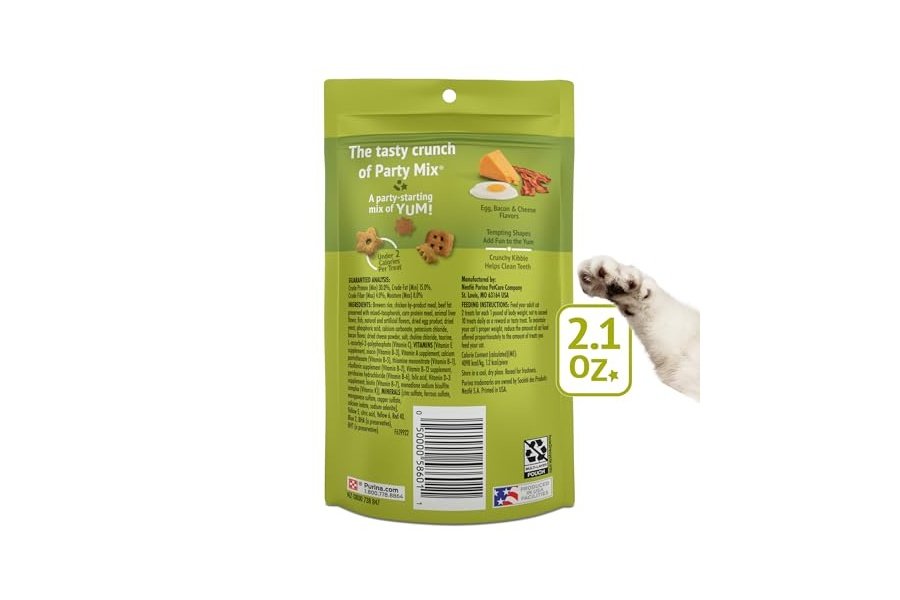 Premios para gatos Purina Friskies Party Mix Morning Munch Crunch - (Paquete de 10) Bolsas de 54 g - Image 7