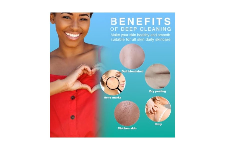 UJFQBH - 6 esponjas de red africanas largas para baño, exfoliantes corporales para ducha, uso diario, ideales para una piel más suave y un exfoliante de espalda refrescante (morado y naranja) - Image 4