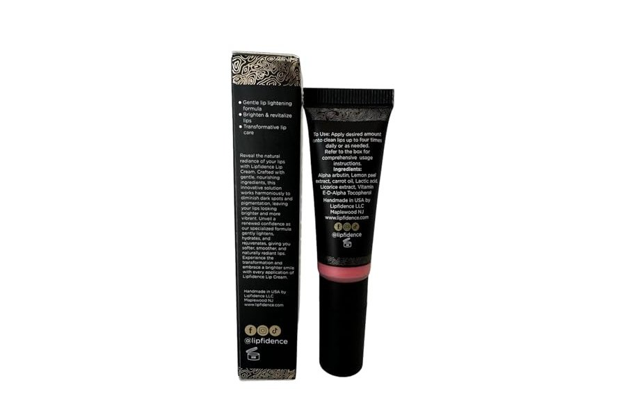 Crema aclaradora de labios Lipfidence para labios oscuros | Aclarador de labios para fumadores y no fumadores | Ayuda a atenuar la decoloración de los labios con alfa arbutina y extracto de regaliz | Aroma y suavidad a menta 10 ml/0.33 fl oz - Image 6