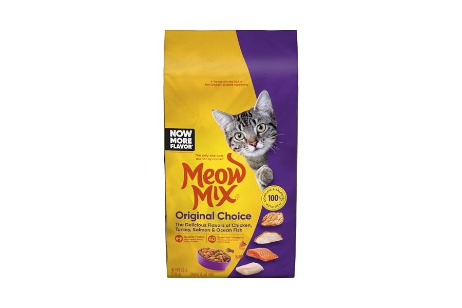 Alimento seco para gatos Meow Mix Original Choice, bolsa de 2.9 kg