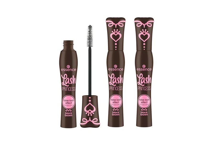 Essence | Máscara de pestañas postizas Lash Princess marrón (paquete de 3) | Volumen, longitud y definición intensos | Vegana, sin crueldad animal y sin parabenos