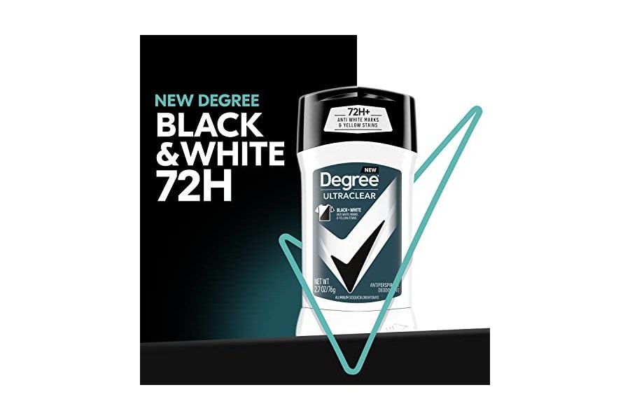 Desodorante antitranspirante Degree Men UltraClear negro + blanco. Protección contra el sudor y el mal olor durante 72 horas para hombres con tecnología MotionSense. 78 g (paquete de 4). - Image 6