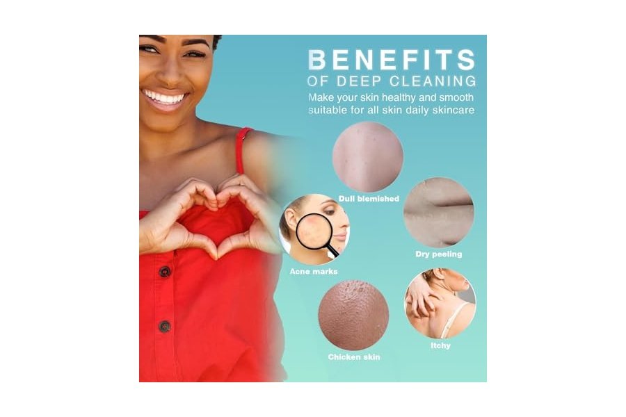 6 esponjas de baño africanas de red africana, esponja de baño de red larga, exfoliante, para ducha, cuerpo, espalda y piel más suave, ideal para uso diario (morado, gris, azul, negro, marrón, verde). - Image 5