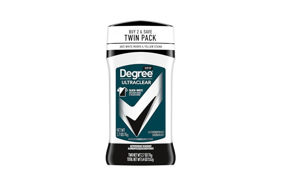 Desodorante antitranspirante Degree Men UltraClear negro y blanco, 2 unidades, 72 horas de protección contra el sudor y el mal olor para hombres con tecnología MotionSense, 2.7 oz - Image 2