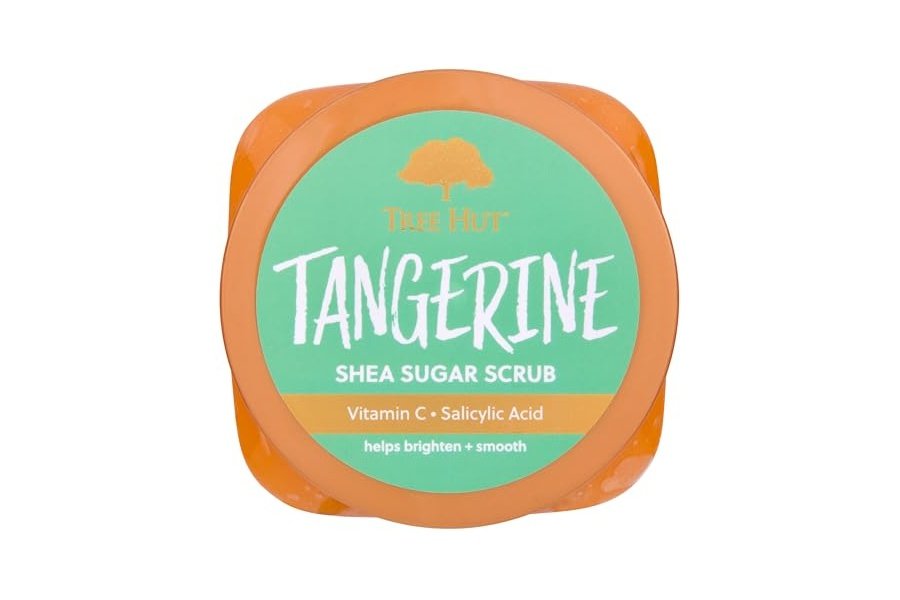 Exfoliante corporal exfoliante con azúcar y mandarina de Tree Hut | Elimina la piel muerta y seca para una sensación suave e hidratada | Cuidado corporal esencial nutritivo | 18 fl oz. - Image 2