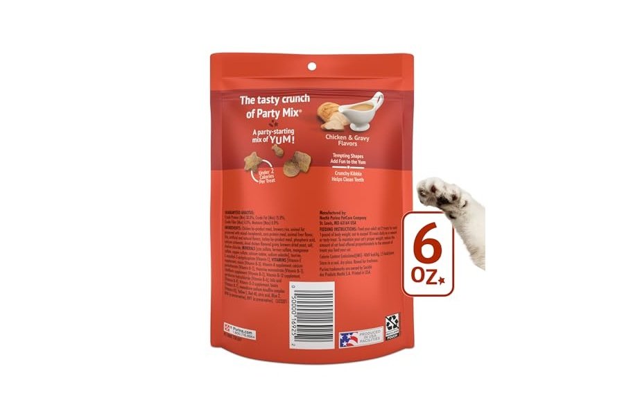 Premios para gatos Purina Friskies, mezcla para fiestas con salsa crujiente y deliciosos sabores de pollo y salsa - (Paquete de 6) Bolsas de 170 g - Image 7
