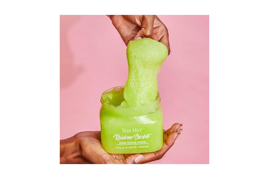 Exfoliante corporal Tree Hut Rainbow Sherbet con azúcar y karité | Elimina la piel muerta y seca para una sensación suave e hidratada | Cuidado corporal esencial nutritivo | 18 fl oz. - Image 10