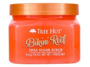 Exfoliante corporal Tree Hut Bikini Reef con azúcar y karité | Elimina la piel muerta y seca para una sensación suave e hidratada | Cuidado corporal esencial nutritivo | 18 fl oz.