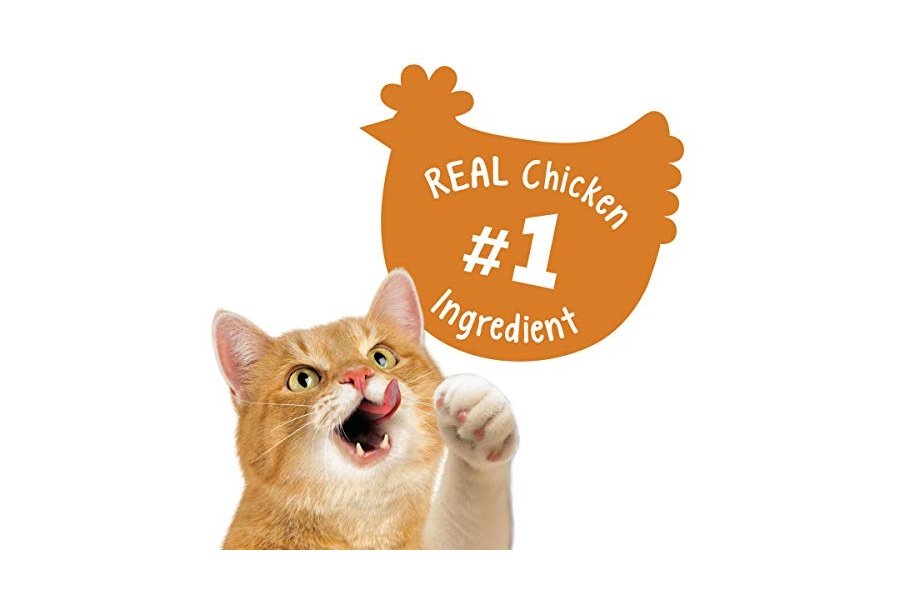 Premios para gatos Purina Friskies, hechos en EE. UU., mezcla para fiestas, pollo crujiente para amantes - (6) bolsas de 177 g - Image 3
