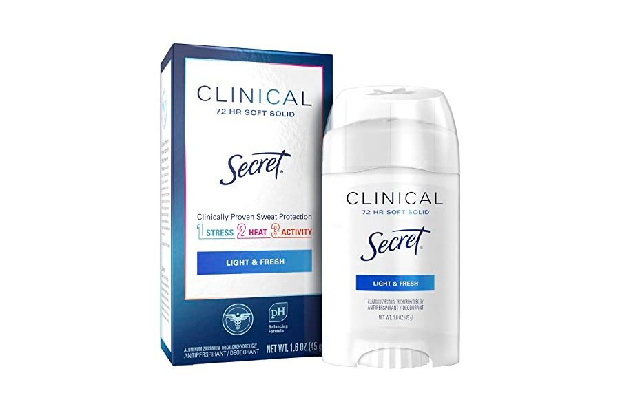 Antitranspirante y desodorante Secret Clinical Strength para mujer, ligero y fresco, suave y sólido, 1.6 oz (paquete de 3) - Image 2