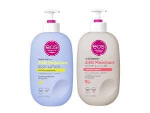 Loción corporal EOS Shea Better Body Lotion - Agua de vainilla, cachemira y coco, 16 onzas líquidas, paquete de 2