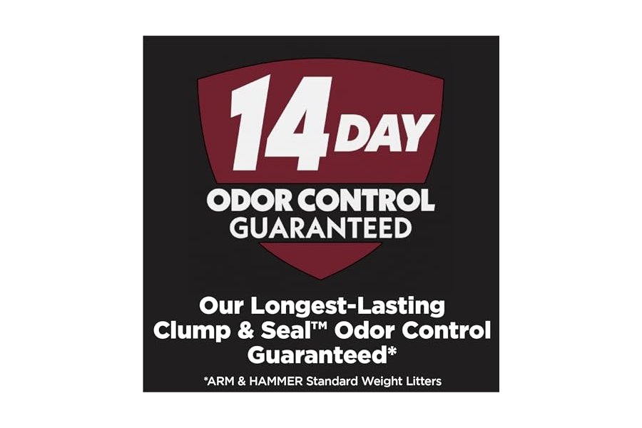 ARM & HAMMER Clump & Seal Platinum, Arena aglomerante para gatos con sellado completo de olores, Multigatos, Control de olores durante 14 días, Fórmula exclusiva en línea, 17 kg - Image 2