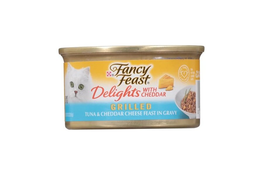 Comida para gatos Fancy Feast Canned Delights, atún y queso cheddar, 3 oz - Image 2