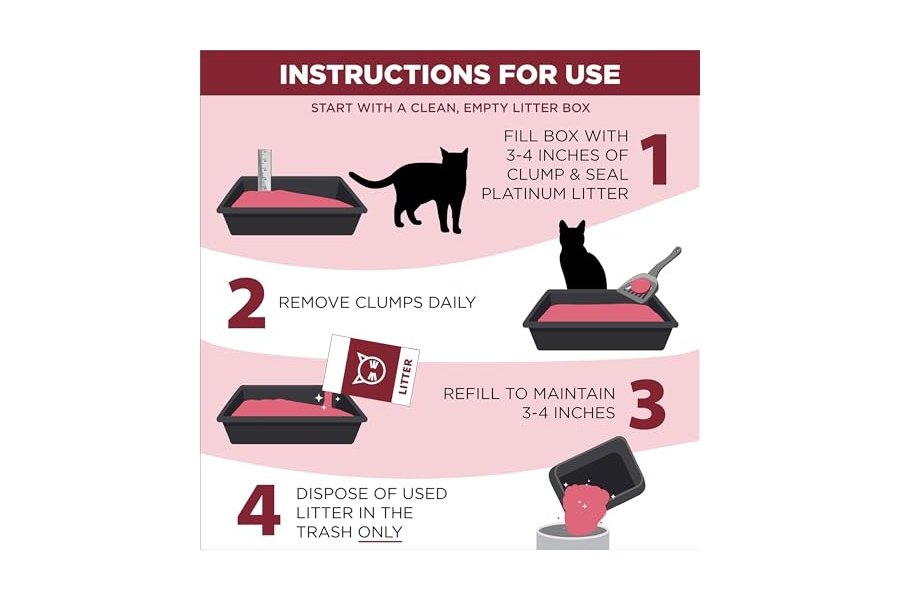 ARM & HAMMER Clump & Seal Platinum, Arena aglomerante para gatos con sellado completo de olores, Multigatos, Control de olores durante 14 días, Fórmula exclusiva en línea, 8 kg - Image 6