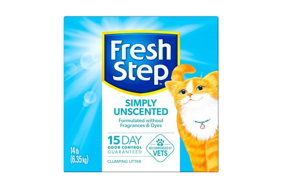 Arena aglomerante Fresh Step Simply Unscented, arena para gatos Fresh Step sin perfume con tecnología de carbón activado, caja de 14 lb - Image 14